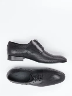 Konstantin Starke – Derby-Schnürschuh aus Leder schwarz