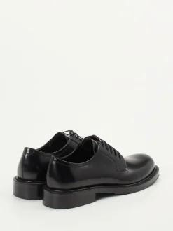 Konstantin Starke – Derby-Schuhe aus Hochglanzleder schwarz