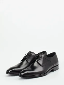 Konstantin Starke – Derby-Schuhe aus Kalbleder Schwarz
