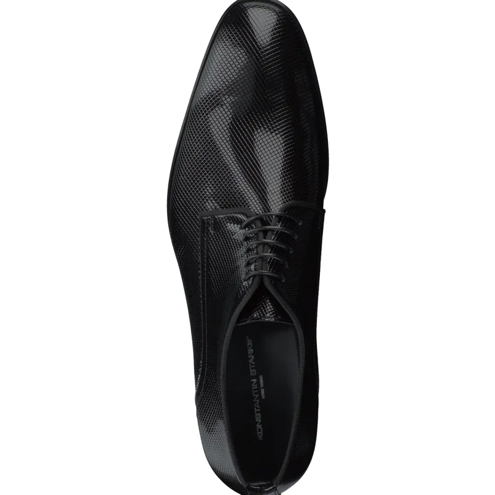 Konstantin Starke – Derby-Schnürschuh aus Hochglanzleder schwarz