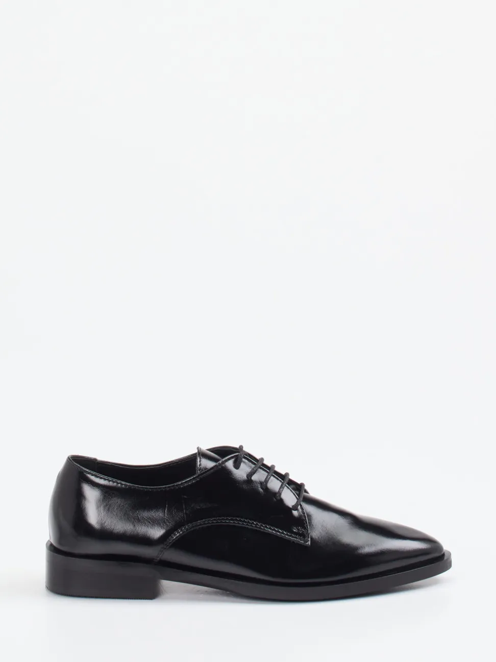Konstantin Starke – Derby-Schuhe aus Hochglanzleder schwarz