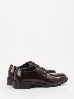 Konstantin Starke – Derby-Schuhe aus Hochglanzleder Dunkelbraun