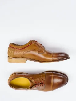 Konstantin Starke – Derby-Schnürschuh aus Kalbleder cognacbraun