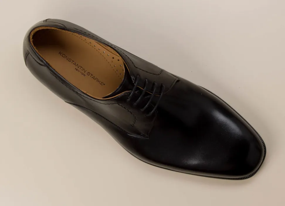 Konstantin Starke – Derby-Schuhe aus Lammleder Schwarz
