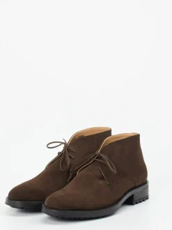 Konstantin Starke – Desert Boots aus Veloursleder Braun