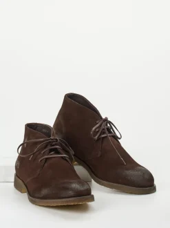 Konstantin Starke – Desert Boots aus Veloursleder Dunkelbraun