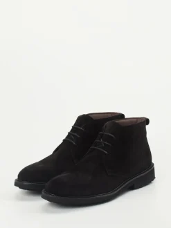 Konstantin Starke – Desert Boots aus Veloursleder Schwarz