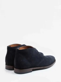 Konstantin Starke – Desert Boots aus Veloursleder Blau