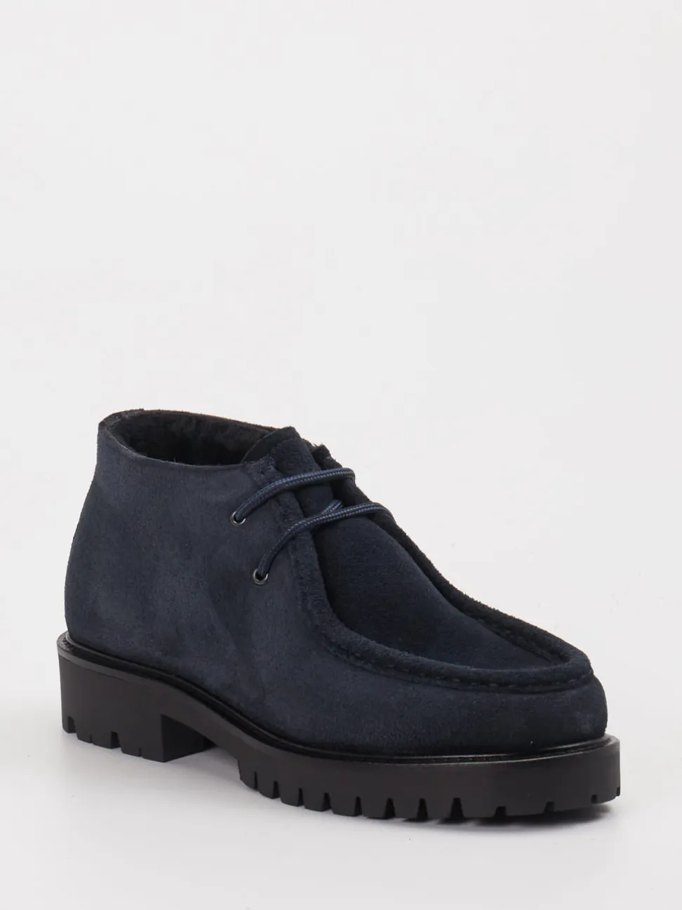 Konstantin Starke – Desert Boots aus Veloursleder blau