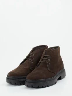 Konstantin Starke – Desert Boots aus Veloursleder braun