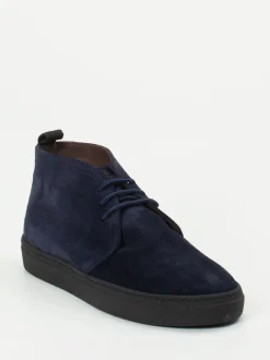 Konstantin Starke – Desert Boots aus Veloursleder Dunkelblau