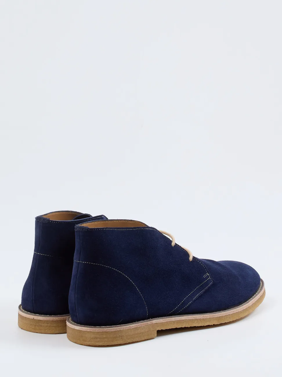 Konstantin Starke – Desert Boots aus Veloursleder Dunkelblau