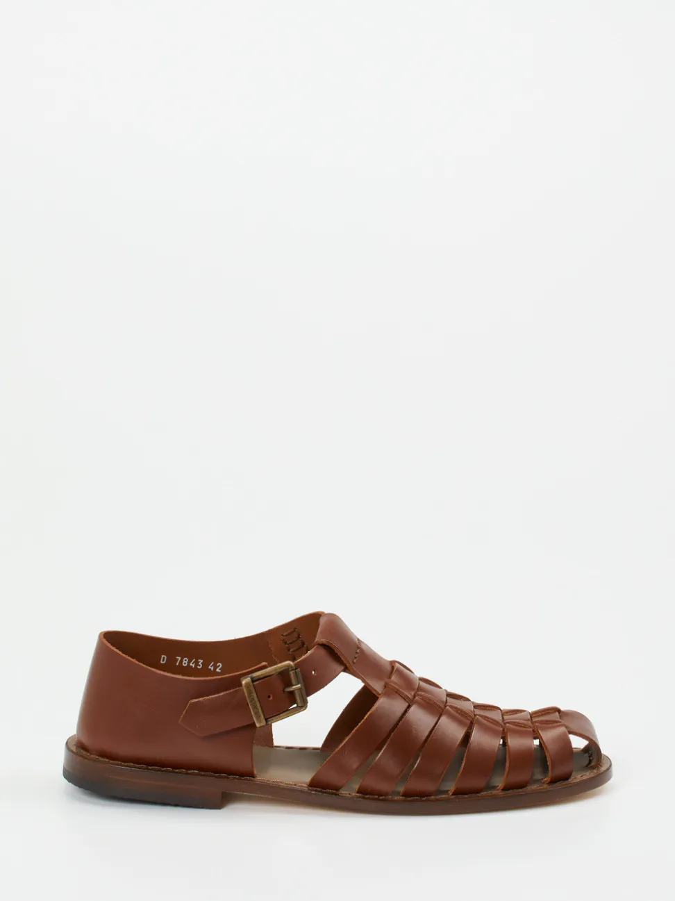 Konstantin Starke – Fischersandalen aus Kalbleder Braun