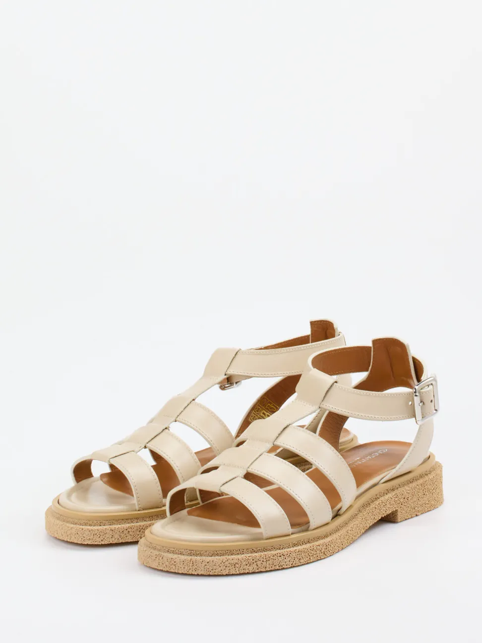 Konstantin Starke – Fischersandalen aus Kalbleder Beige