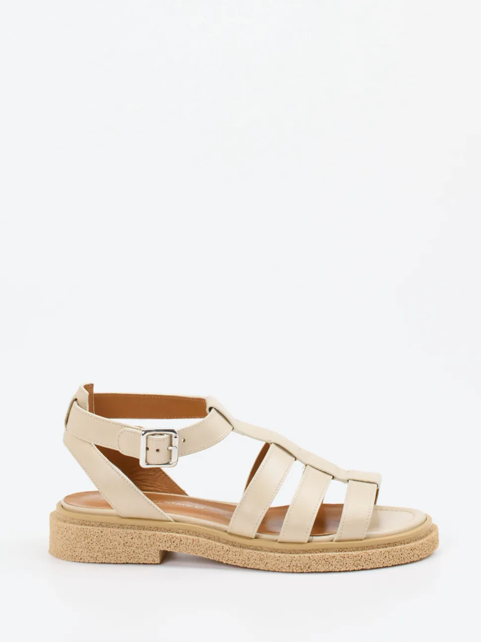 Konstantin Starke – Fischersandalen aus Kalbleder Beige