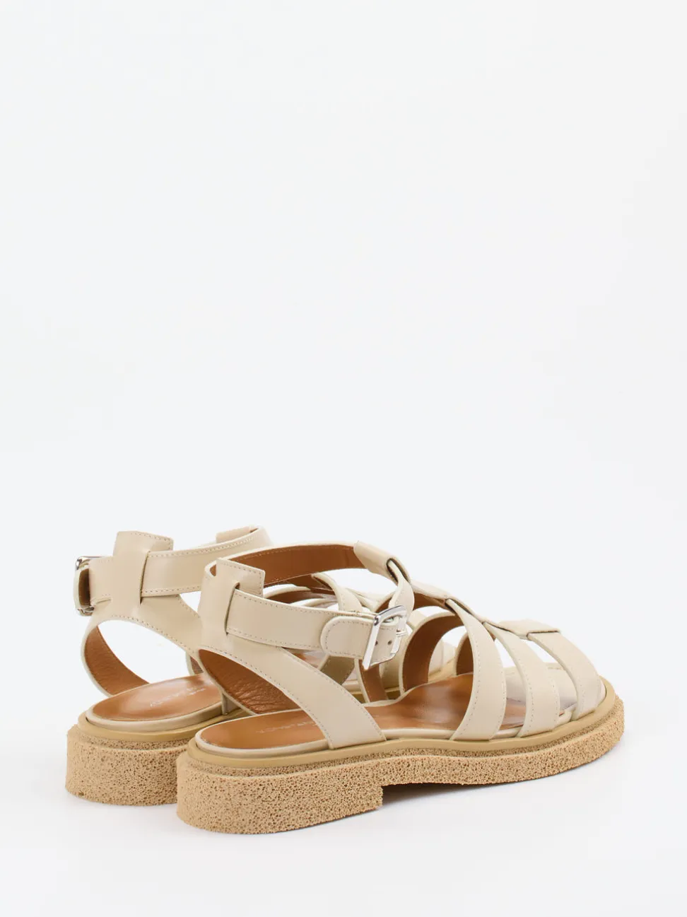 Konstantin Starke – Fischersandalen aus Kalbleder Beige