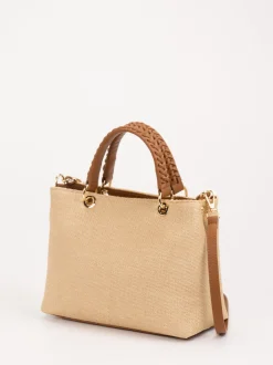 Konstantin Starke – Handtasche aus Kunstleder und Raffia