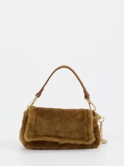 Konstantin Starke – Handtasche aus Fell Karamellbraun