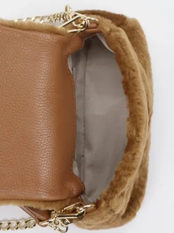 Konstantin Starke – Handtasche aus Fell Karamellbraun
