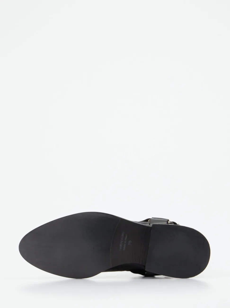 Konstantin Starke – Harness-Stiefelette aus Kalbleder schwarz