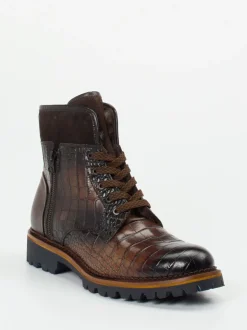 Konstantin Starke – Herren-Stiefeletten aus geprägtem Leder