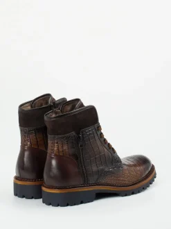 Konstantin Starke – Herren-Stiefeletten aus geprägtem Leder
