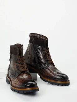 Konstantin Starke – Herren-Stiefeletten aus geprägtem Leder