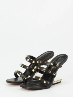 Konstantin Starke – High Heel Sandalette aus Leder schwarz