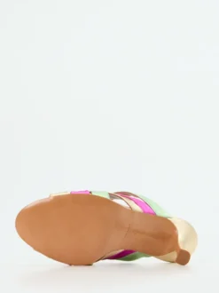 Konstantin Starke – High Heels aus Metallicleder multicolor