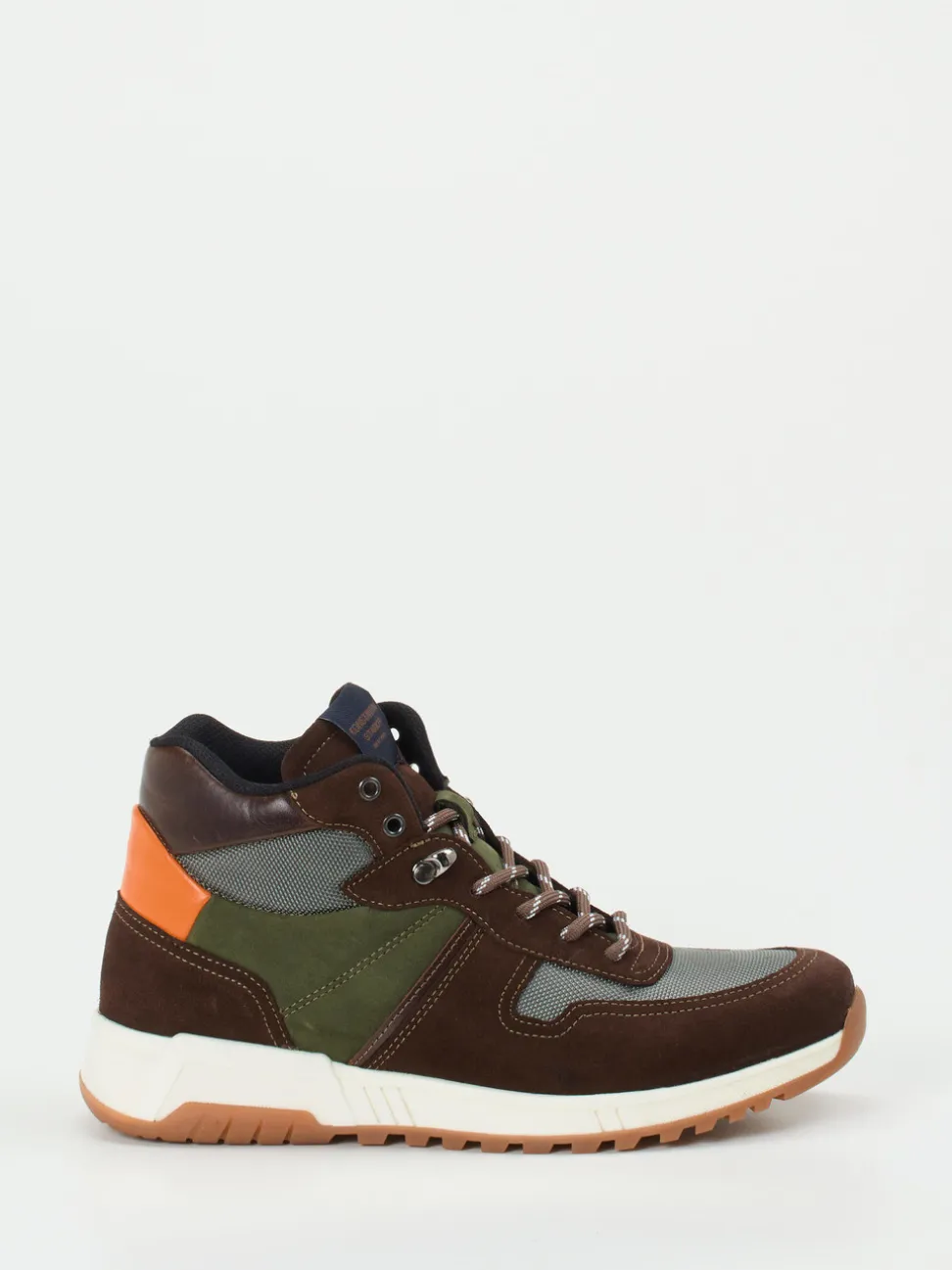 Konstantin Starke – High-Top Sneaker aus Veloursleder Braun