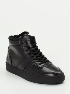Konstantin Starke – High-Top-Sneaker aus Ziegenleder schwarz