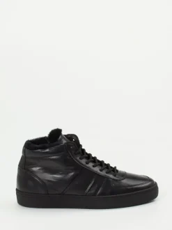 Konstantin Starke – High-Top-Sneaker aus Ziegenleder schwarz