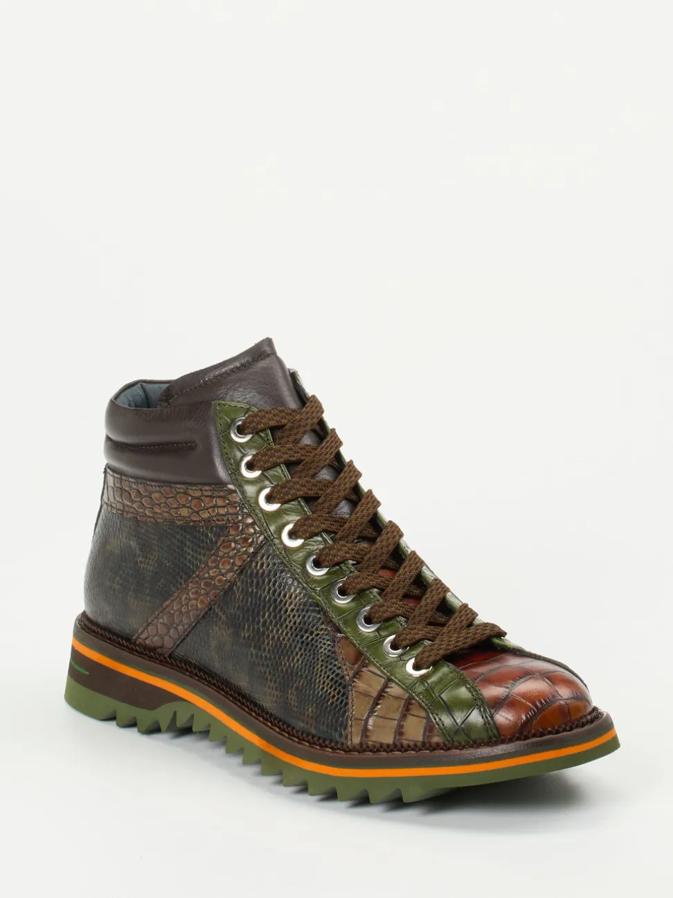 Konstantin Starke – High-Top-Sneaker aus geprägtem Leder
