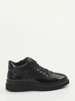 Konstantin Starke – High-Top Sneaker aus Elchleder Schwarz