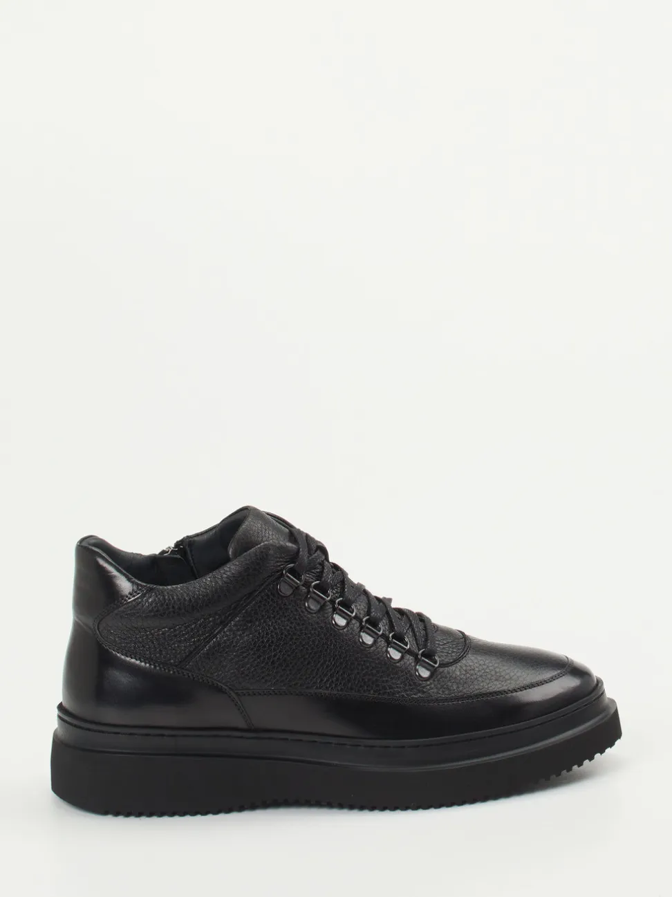 Konstantin Starke – High-Top Sneaker aus Elchleder Schwarz