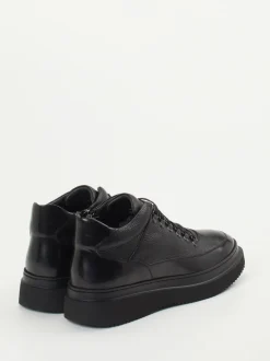 Konstantin Starke – High-Top Sneaker aus Elchleder Schwarz