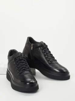 Konstantin Starke – High-Top Sneaker aus Elchleder Schwarz
