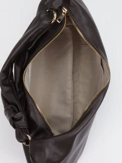 Konstantin Starke – Hobo Bag aus Lammleder Dunkelbraun