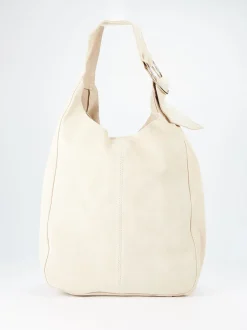 Konstantin Starke – Hobo Bag aus Veloursleder beige