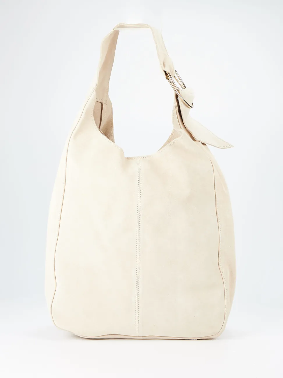 Konstantin Starke – Hobo Bag aus Veloursleder beige