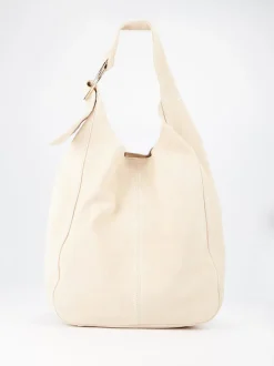Konstantin Starke – Hobo Bag aus Veloursleder beige