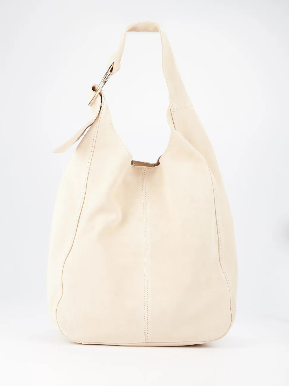Konstantin Starke – Hobo Bag aus Veloursleder beige