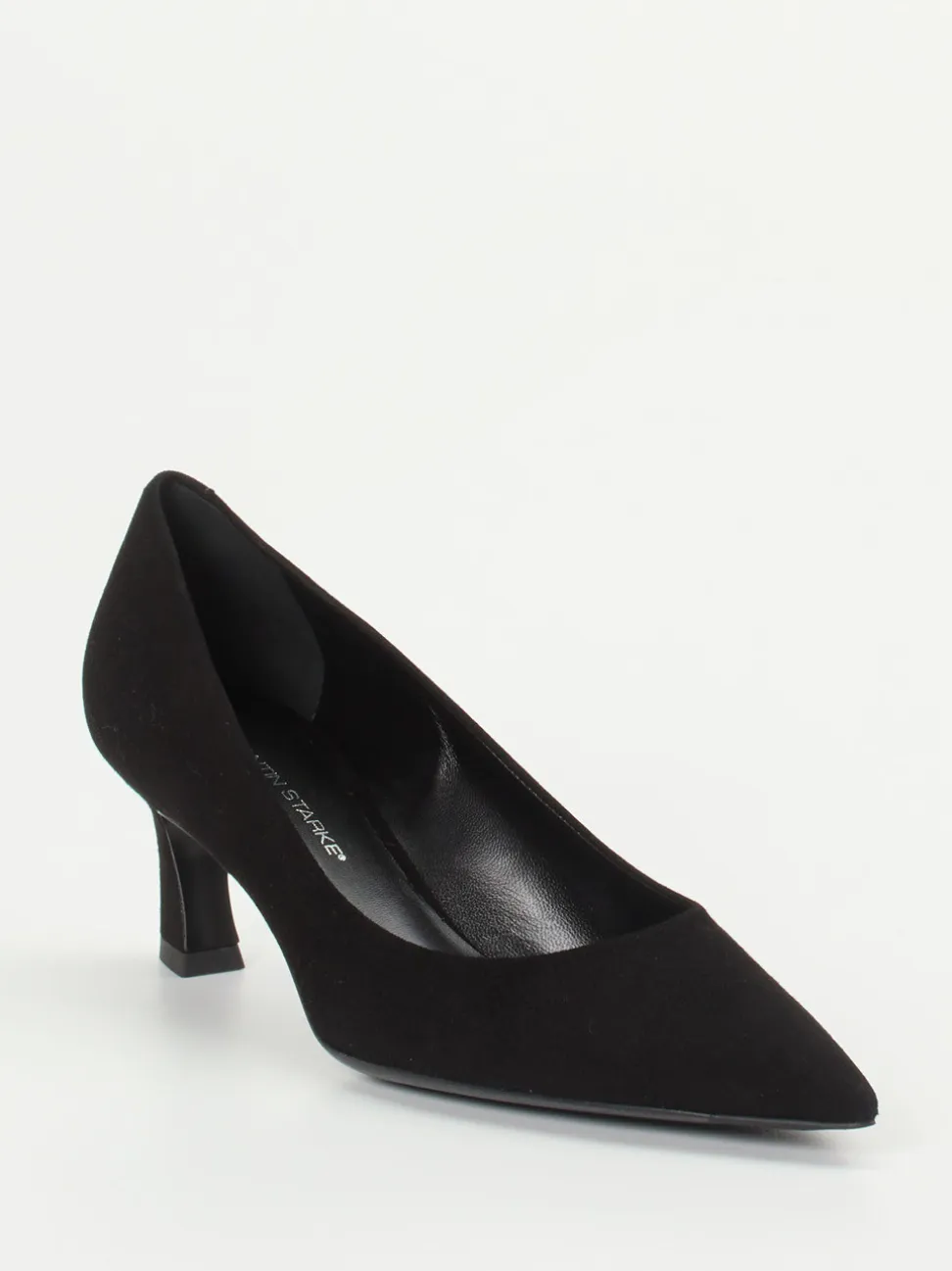 Konstantin Starke – Kitten-Heel-Pumps aus Veloursleder schwarz