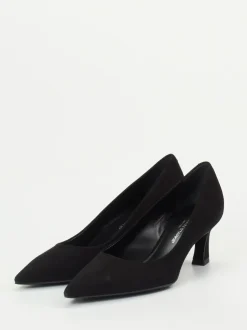 Konstantin Starke – Kitten-Heel-Pumps aus Veloursleder schwarz