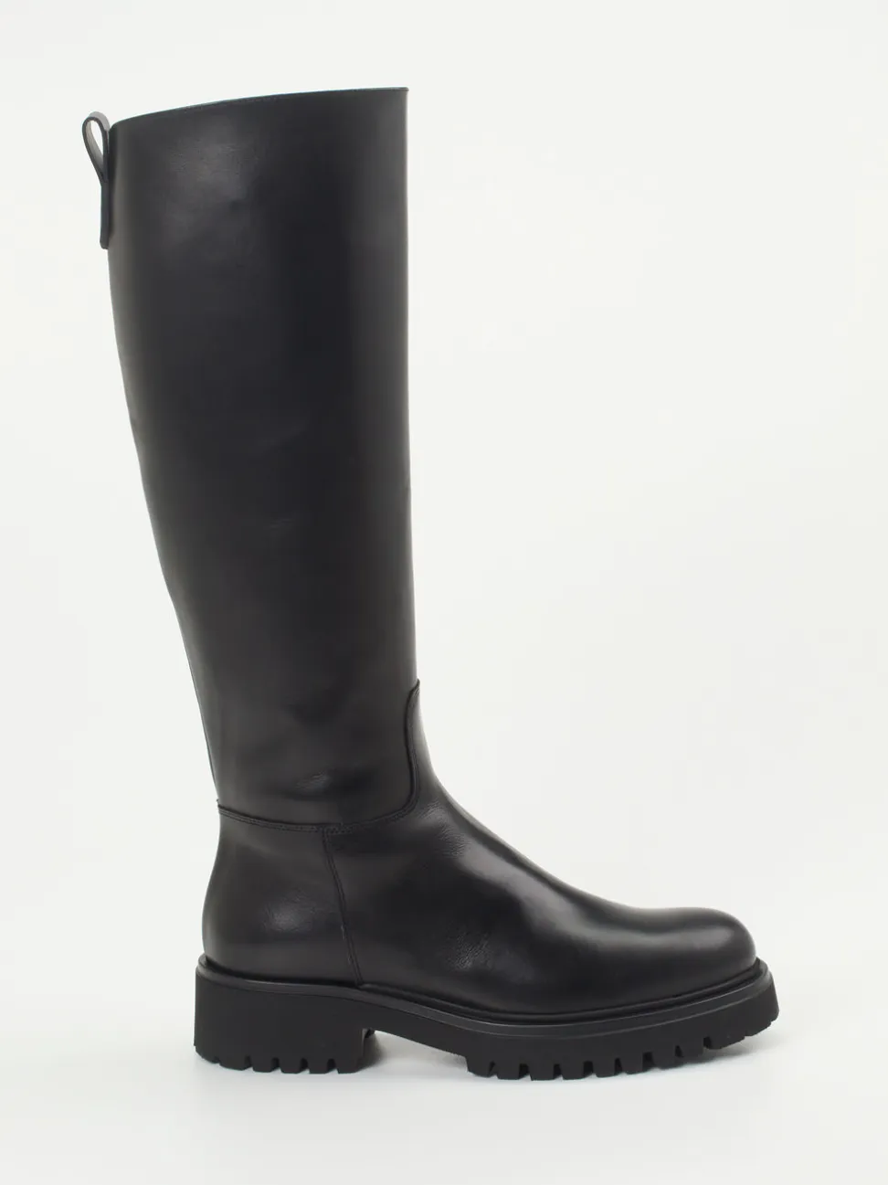 Konstantin Starke – Kniehohe Stiefel aus Kalbleder schwarz