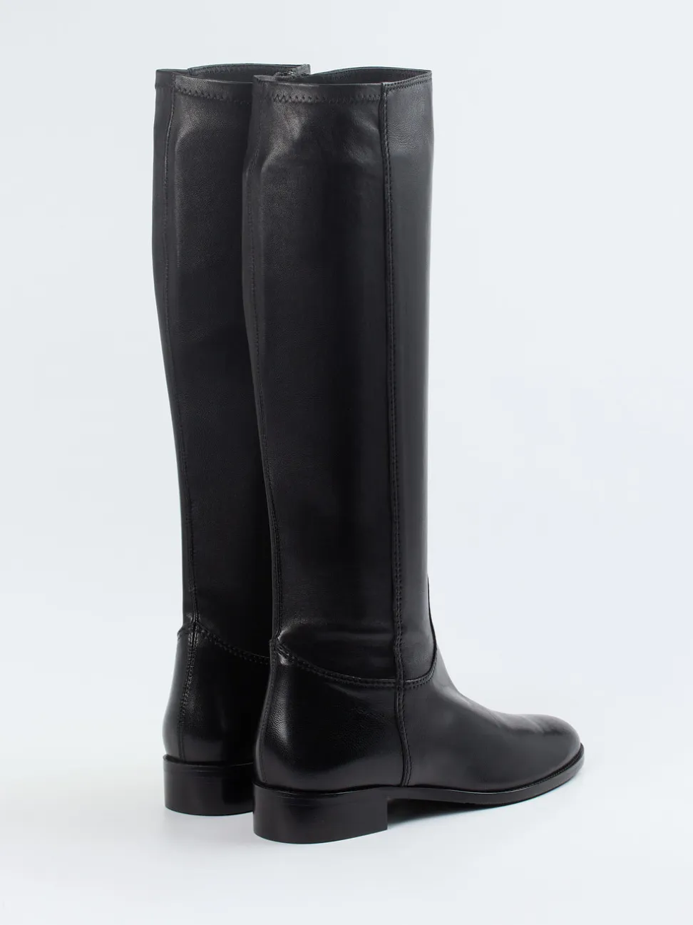 Konstantin Starke – Kniehohe Stiefel aus Glattleder schwarz