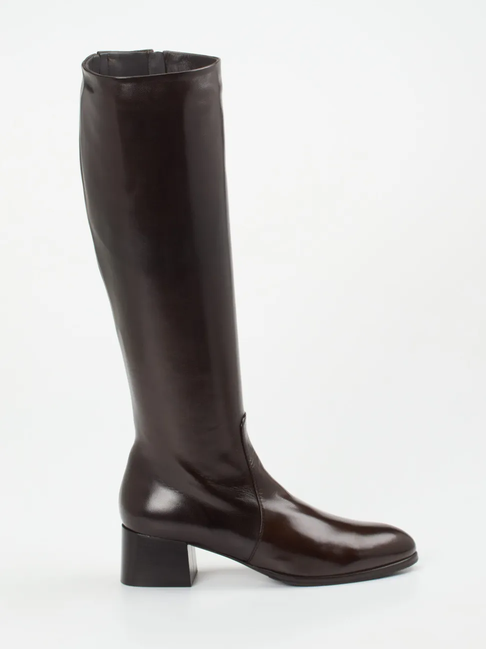 Konstantin Starke – Kniehohe Stiefel aus Lammleder Braun