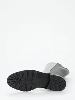 Konstantin Starke – Kniehohe Stiefel aus Lammleder Schwarz