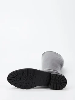 Konstantin Starke – Kniestiefel aus Lammleder Braun