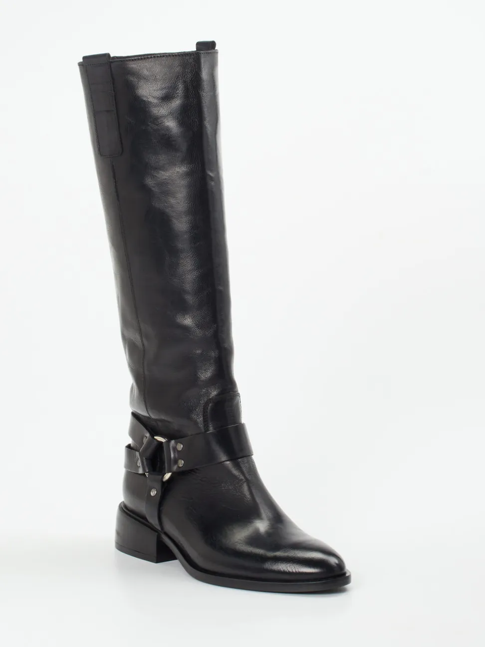 Konstantin Starke – Kniestiefel aus Kalbleder Schwarz